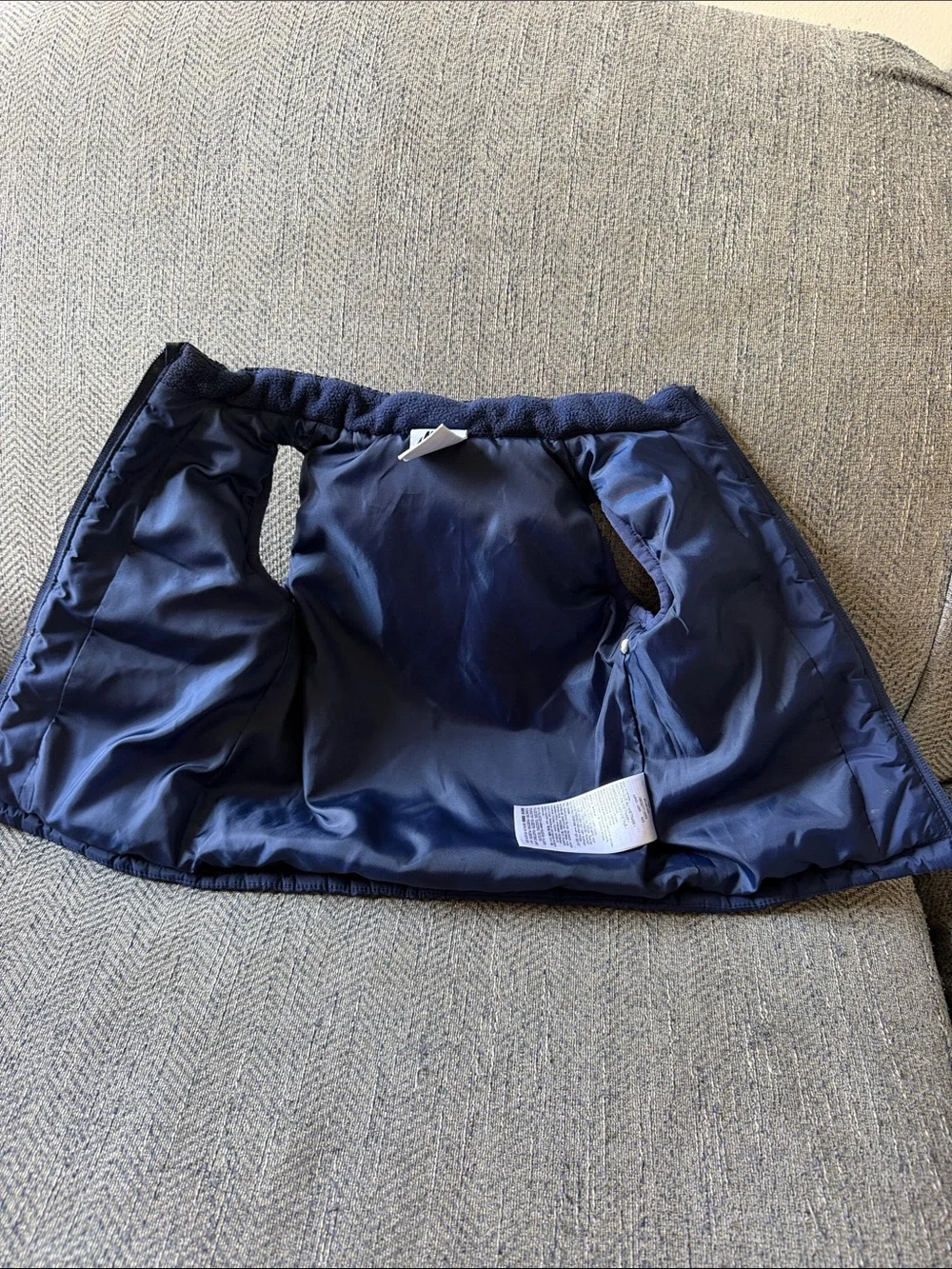 Nike Boys Blue Puffer Vest Sleeveless Jacket Outerwear 18 Months